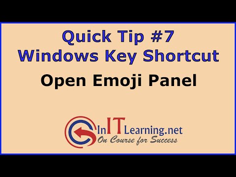 Quicktip7 - Open Emoji Panel