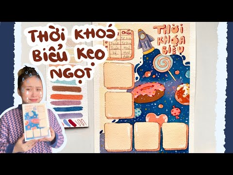 Video Vẽ và trang trí thời khoá biểu chủ đề Kẹo Ngọt và Vũ... - youtube