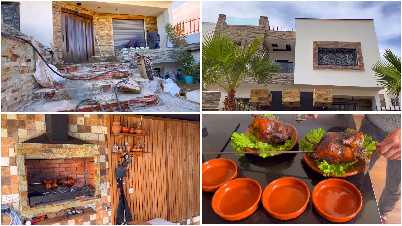 وأخييرا الشكل الجديد ديال الواجهة ديال الفيلا😍الشواية😍الجردة😍جميع التفاصيل هنا👌👌