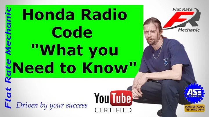 Honda Radio Code "What you Need to Know"