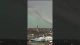 Ominous looking shelf cloud over Milwaukee