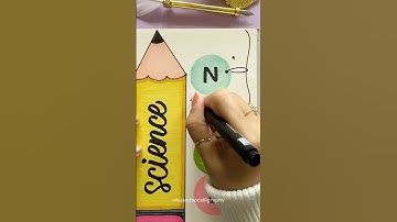 Easy Front Page idea: Science ✏️✨ #shorts #nhuandaocalligraphy #frontpage