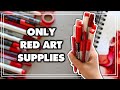 I USED ONLY MY RED ART SUPPLIES