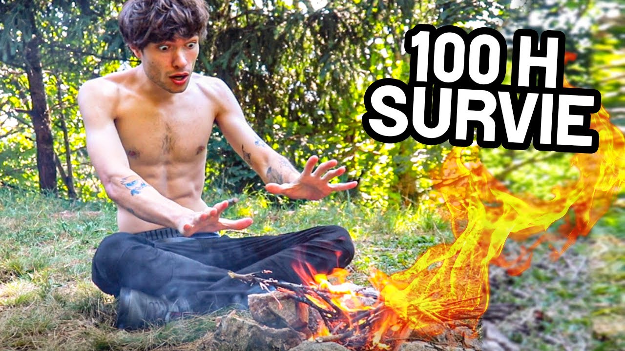 100H de SURVIE EN FORÊT EXTREME ! (sans nourriture, sans eau...)