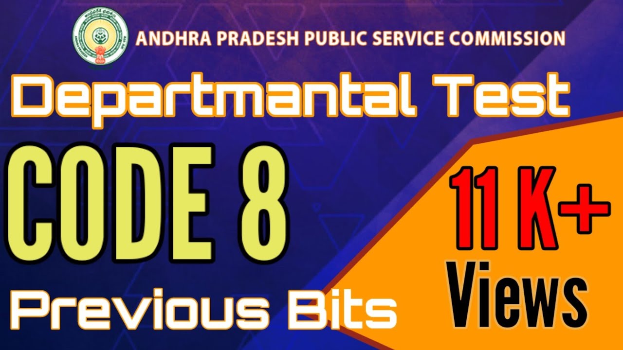 Departmental Test ,/Ap leave rules/Half pay leave/Departmental Tests