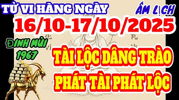 BÙNG NỔ TÀI LỘC ! ĐINH MÙI 1967 NGÀY  16 , 17 THÁNG 10 ÂM LỊCH NHẬN LỘC TRỜI PHÚ QUÝ GIÀU SANG
