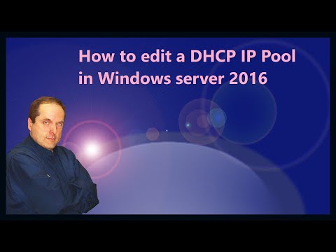 How to edit a DHCP IP Pool in Windows server 2016