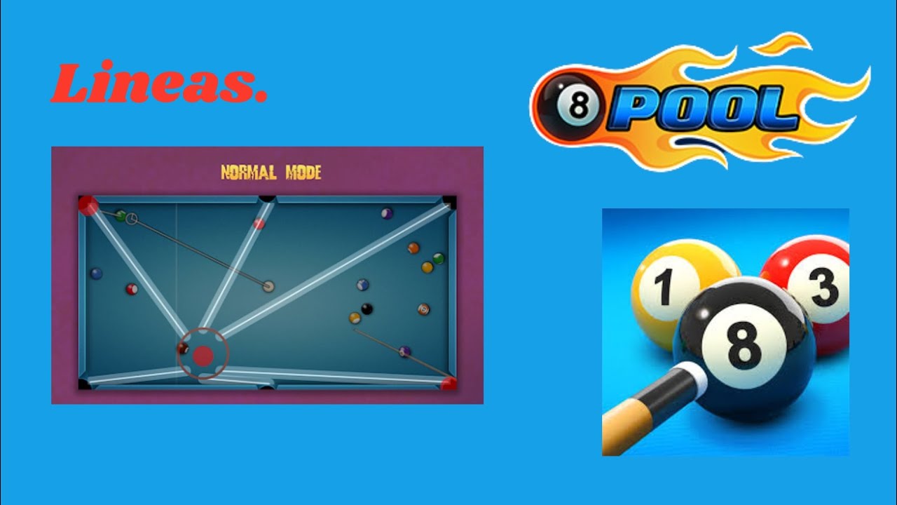 Líneas!!! 8 Ball Pool😎👌 - YouTube