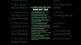 Psychology Facts About Men You Need to Know  #Psychology #Men #Relationships