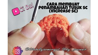 Tutorial Merajut Bagi Pemula - Cara Membuat Penambahan Tusuk SC| How To Make Increase SinggleCrochet