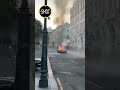 В центре Москвы сгорела Lamborghini.