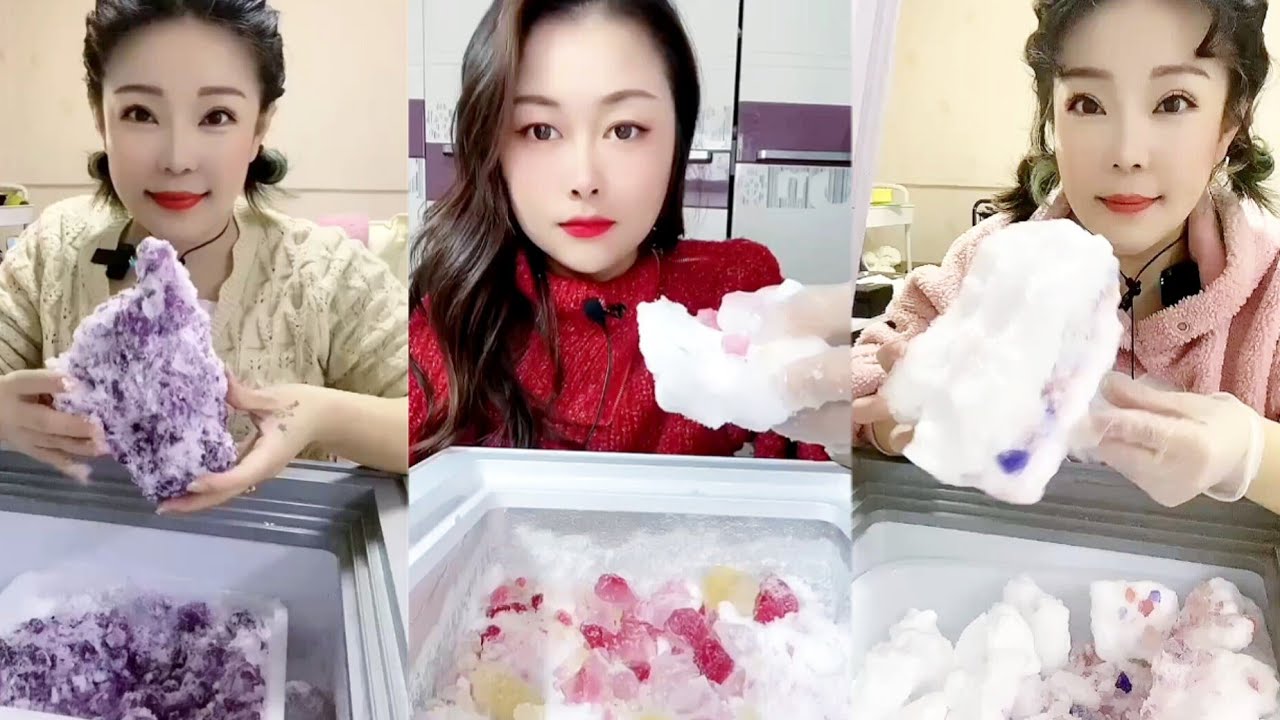 FREEZER FROST WITH JEWEL ICE ASMR YouTube