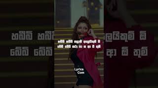 Arabi Kumari 😍❤️  Lyrics | අරාබි කුමාරී | Lyrics Com | Diwyan ganawi | habibi habibi #shorts #viral