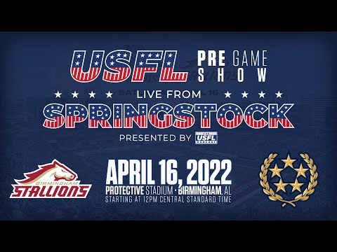 LIVE USFL Pre-Game Show from SpringStock at Protective Stadium | USFL Podcast LIVE