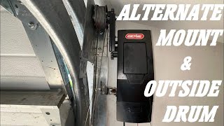 Alternate Mount & Outside Drum  Done! Genie Wall Mount Garage Door Opener