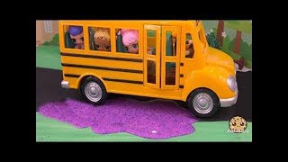 Slime School Bus  LOL Surprise Doll Play Video - Cookie Swirl C