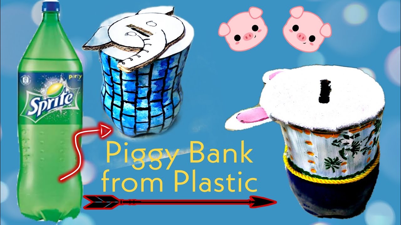 33- Home made Piggy Bank/safe-deposit box from plastic|DIY great recycling of waste plastic|2021
