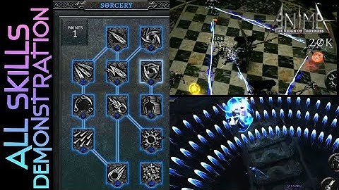 AnimA ARPG Mage (Sorcery) All Skills Demonstration