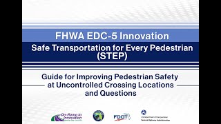 Part 8 of 9: EDC-5 STEP - Guide for Improving Pedestrian Safety