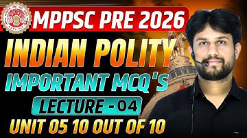 MPPSC PRE 2026 | MPFSO 2026 | MP SI Vacancy | MPPSC Vacancy 2026 | Polity L4