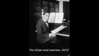 Tito Schipa vocal exercises 10