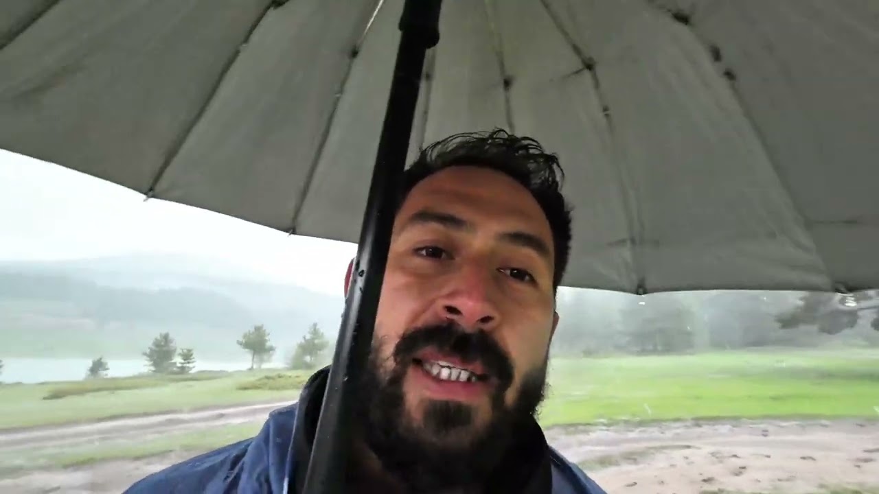 Karavanla Yaylada Doluya Yakalandık! 😮🌲İlk maceramız değil ama ilk YouTube videomuz…☔