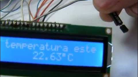 thermometer with KTY81-110 and Arduino with 1602A LCD