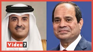 الرئيس السيسي يتلقي اتصالا من أمير قطر للتهنئة بشهر رمضان