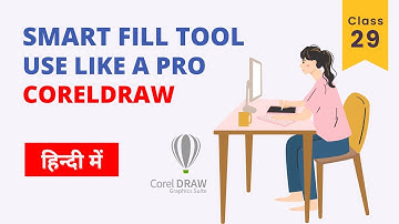CorelDraw SMART FILL Tool Tutorial in Hindi | How to Use it to Modify Shape Easily KK Learning Hub