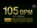 105 BPM Metronome 4/4 | Andante | 30 Minute Practice Timer | Stay Sharp