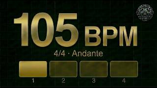 105 BPM Metronome 4/4 Time Signature | Andante | 30 Minute Practice Timer | Stay Sharp