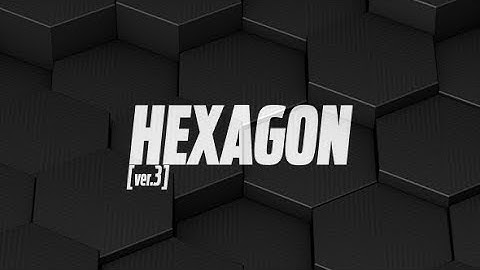 #25 Hexagon Shapes V3 Loop Background // Videohive