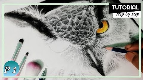 Realestic Graphite & Charcoal drawing - tutorial step by step