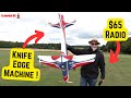 Knife Edge Machine flown on $65 radio ! FMS Olympus F3A RC Patternship Aeroplane