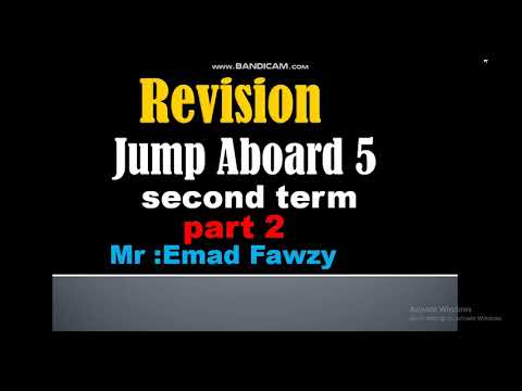 Revision Jump Aboard 5 part 2 second term