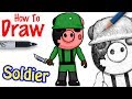 How to Draw Soldier | Roblox Piggy