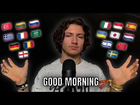 ASMR | Good Morning in 20 different Languages - YouTube