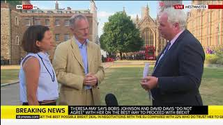 John Penrose MP discussing cabinet resignations