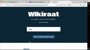098 Wiki live search app setup