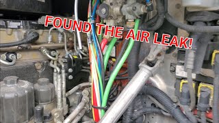FINDING AND REPAIRING LOUD AIR LEAKS!! DON&#39;T GET HIT BY DOT!