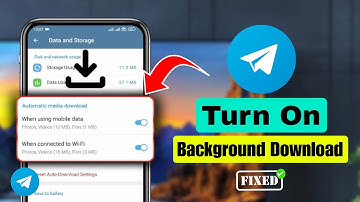 How To Turn On Background Download In Telegram