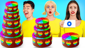 100 Layers Food Challenge | 1 vs 100+ Coats of Yummies by Turbo Team