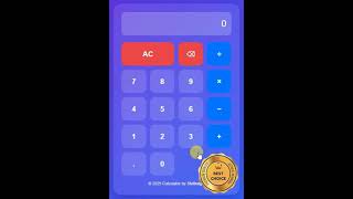 Calculator Web App | Demo #codingprojects #project #tech #skilledge #calculator #WebDesign