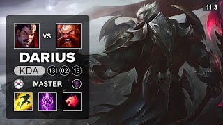 Darius Top vs Gragas - KR Master Patch 11.3