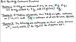 Continuity - Video 3 - Substitution Method for Continuous Functions