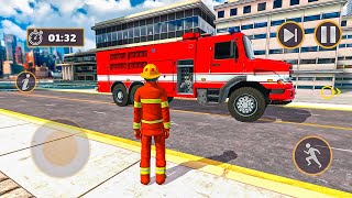 911 Emergency Fire Truck Rescue Driver - Firefighter Sim 3D - Android Gameplay screenshot 5