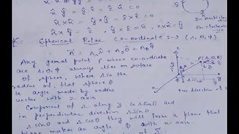 Electrodynamics - 02, Vector Analysis, Spherical Coordinates System NET_JRF_2021_ by Photon Physics