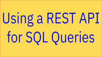 Running SQL via REST API