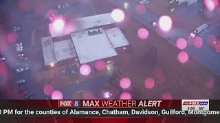 FOX8 anchors flee TV studio in High Point when possible tornado moves across the station