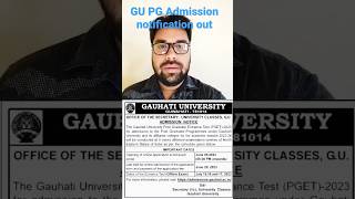 Gauhati University Pg Admission 202324 msc ma mcom